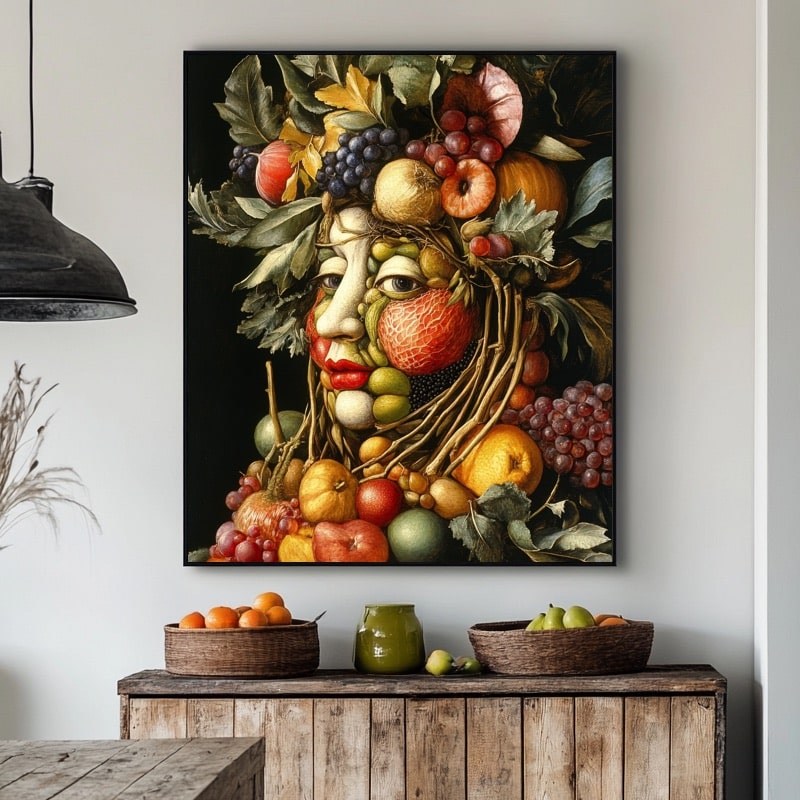 Tableau Personnage Fruits Légumes