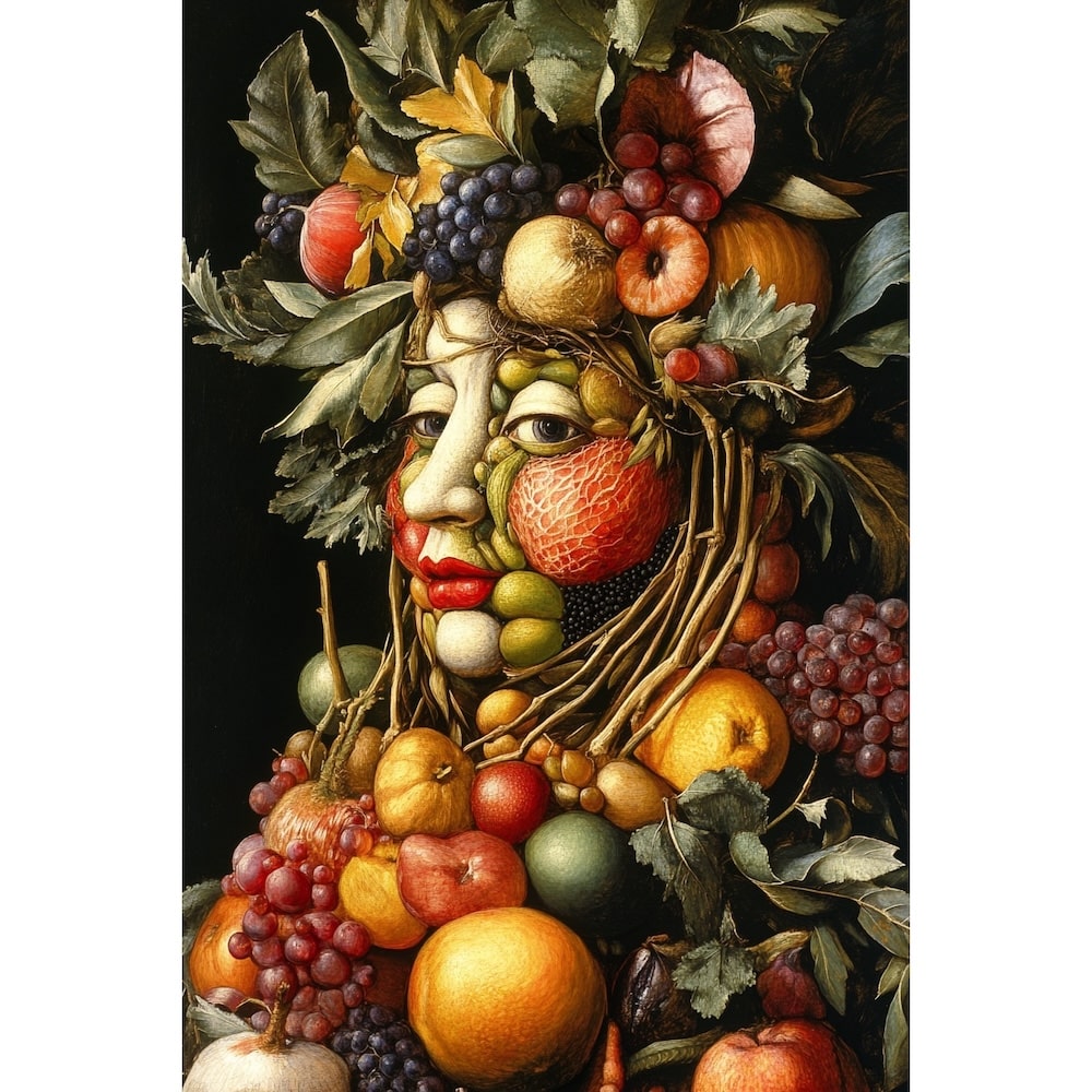 Tableau Personnage de Fruits Légumes