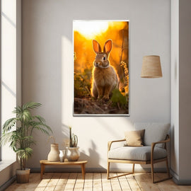 Tableau Petit Lapin, art mural décoration nature