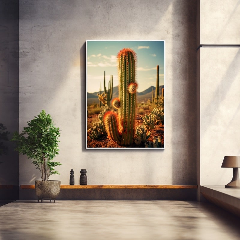 Tableau Photo De Cactus Moderne