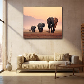 Tableau Photo Éléphant, art mural décoration nature