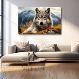 Tableau Photo Loup, art mural décoration nature