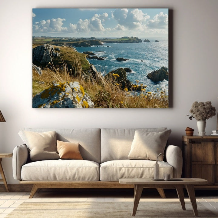 Tableau Photo Mer Bretagne, art mural décoration nature