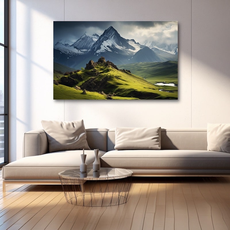 Tableau Photo Montagne, art mural décoration nature