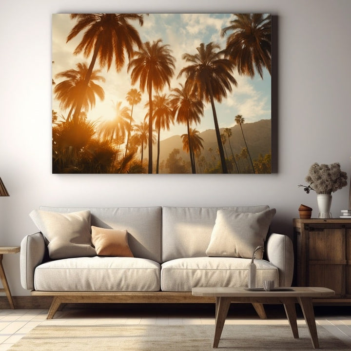 Tableau Photo Palmiers, art mural décoration nature