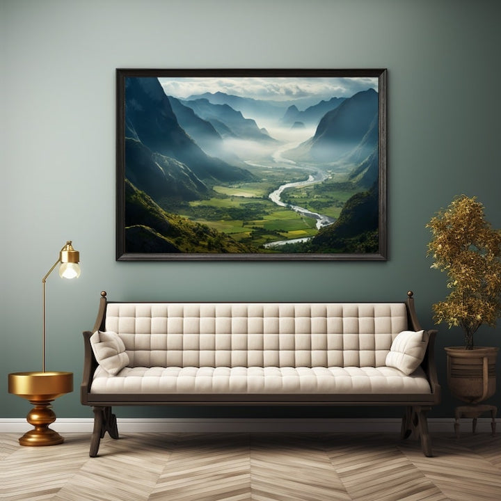 Tableau Photo Paysage Montagne, art mural décoration nature
