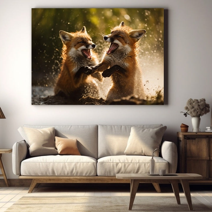 Tableau Photo Renard, art mural décoration nature