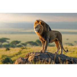 Tableau Photo Lion, art mural décoration nature