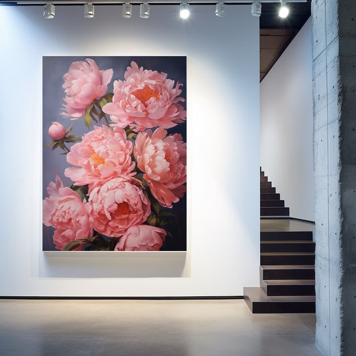 Tableau Pivoine À Huile