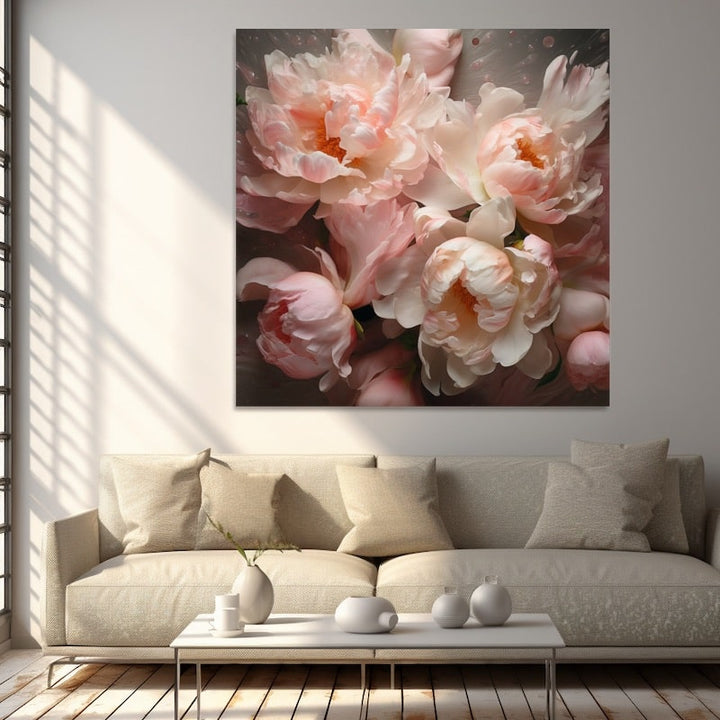 Tableau Pivoine Contemporain