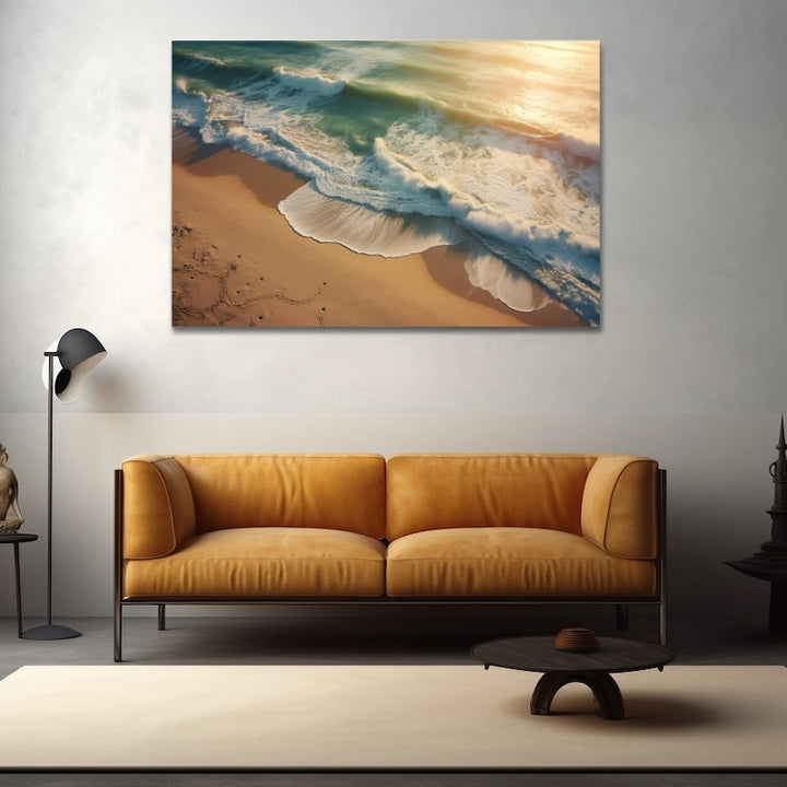 Tableau Plage de Sable, art mural décoration nature
