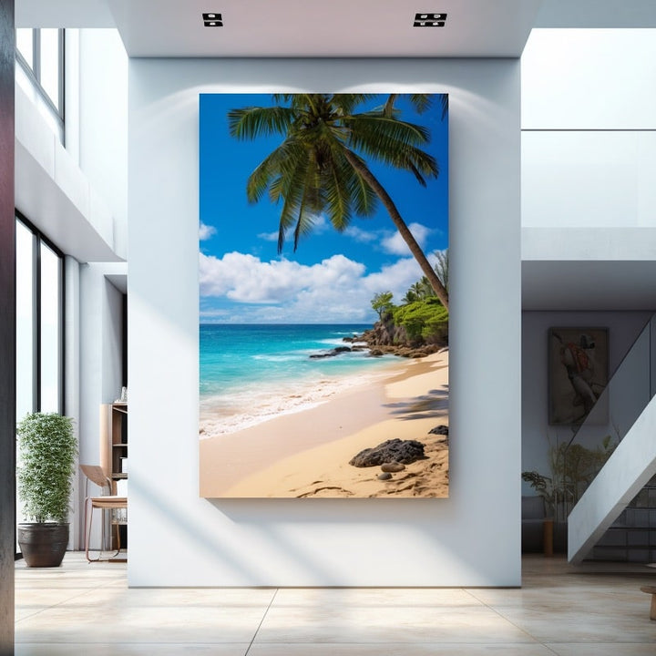 Tableau Plage Épuré, art mural décoration nature
