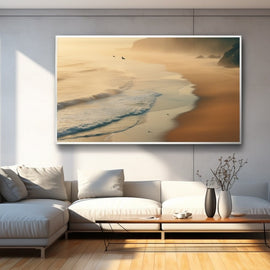 Tableau Plage au Petit Matin, art mural décoration nature