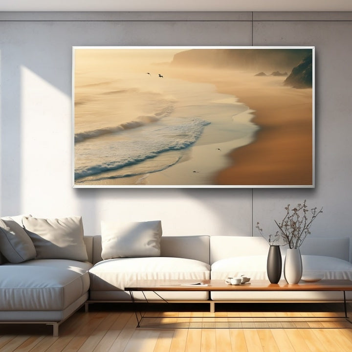 Tableau Plage au Petit Matin, art mural décoration nature