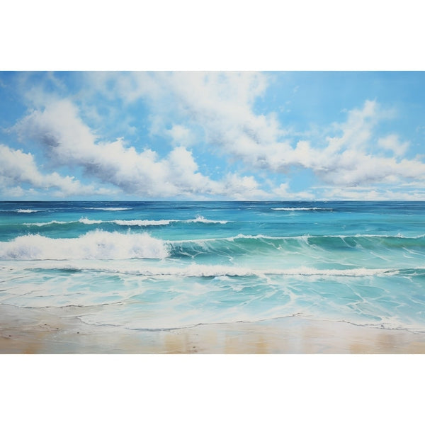 Tableau Peinture Plage, art mural décoration nature