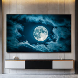 Tableau Pleine Lune, art mural décoration nature