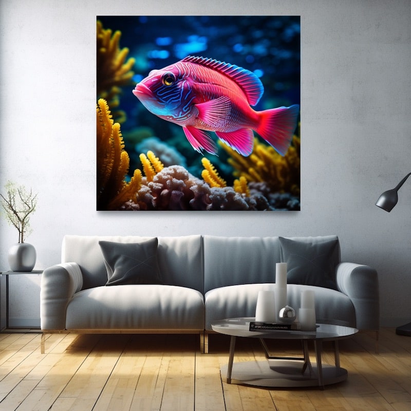 Tableau Poisson Coloré