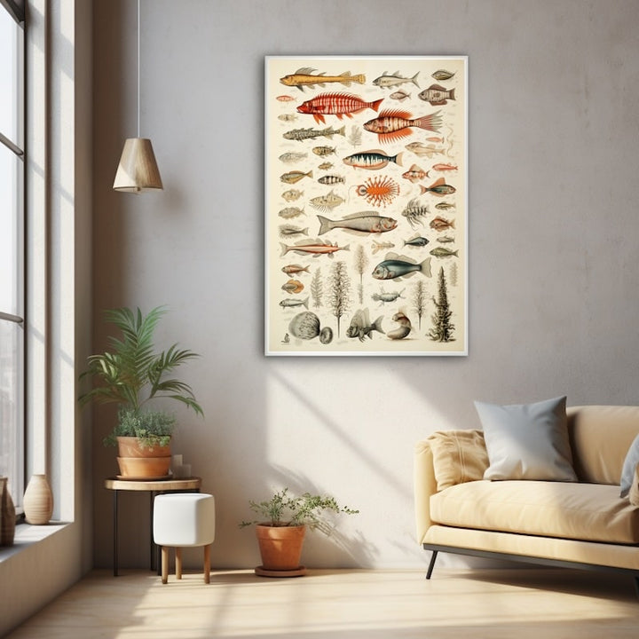 Tableau Poisson de Mer, art mural décoration nature
