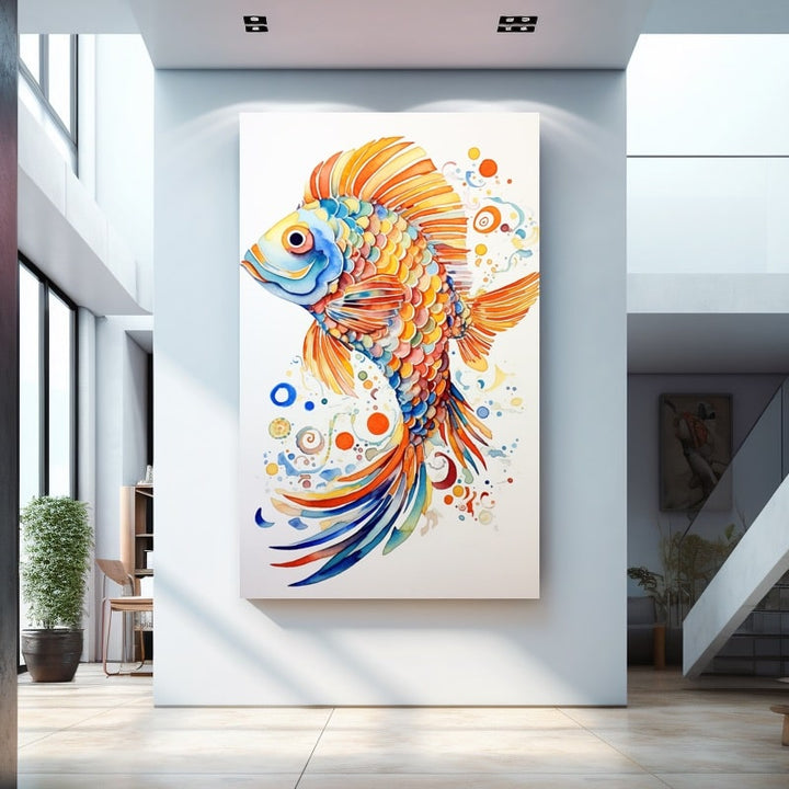 Tableau Poisson Décoratif, art mural décoration nature