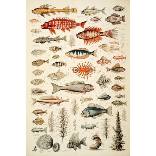 Tableau Poisson de Mer, art mural décoration nature