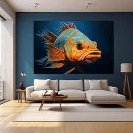 Tableau Poisson Moderne, art mural décoration nature