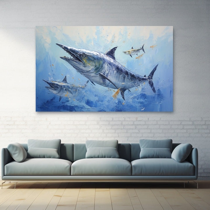 Tableau Ballet Sous-Marin, art mural décoration nature