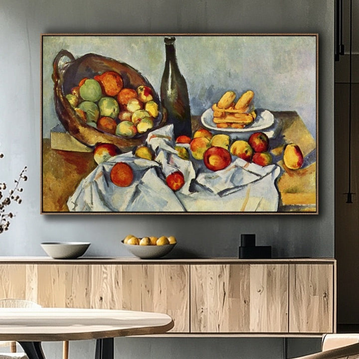 Tableau Pommes Cézanne, art mural décoration nature