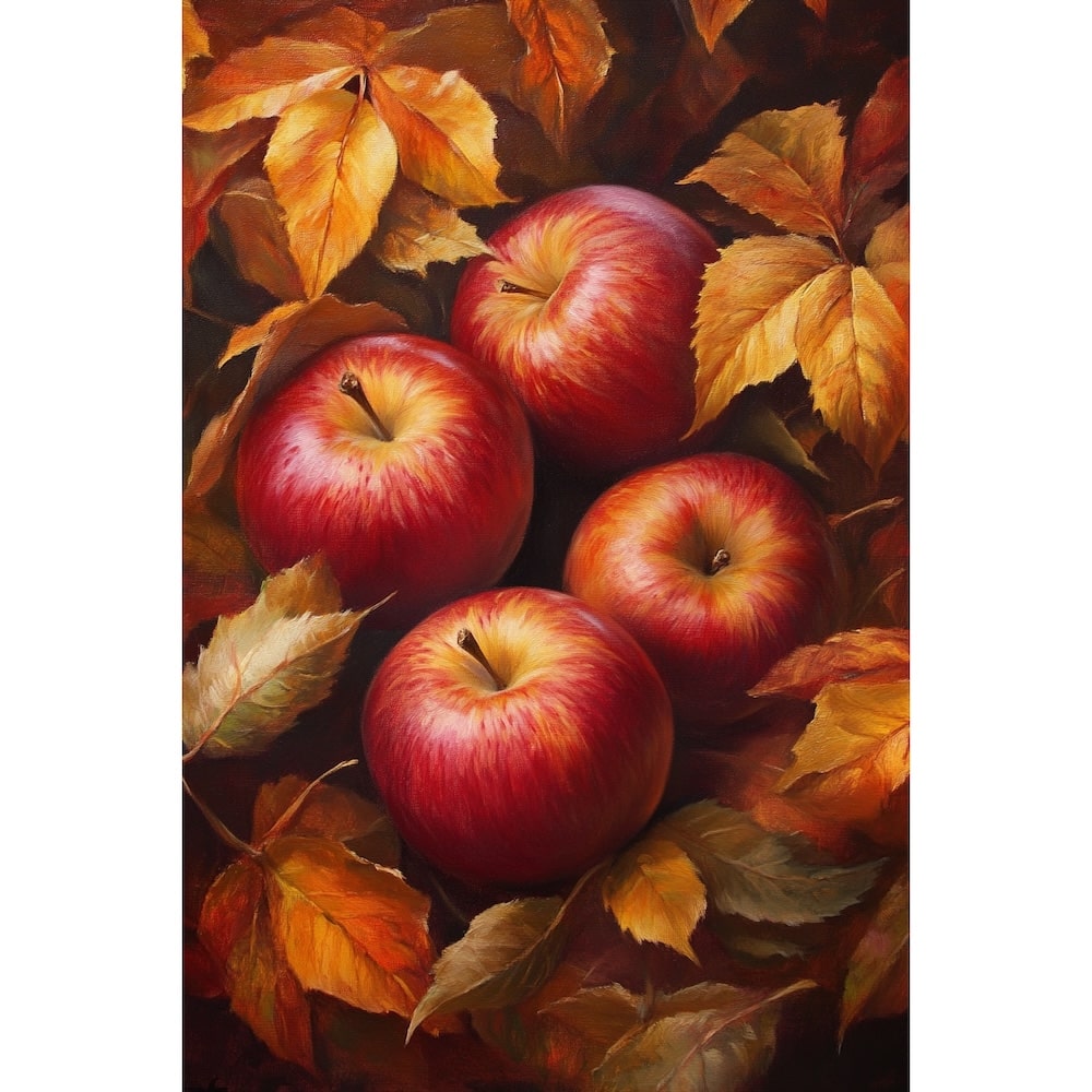 Tableau Pomme Rouge, art mural décoration nature