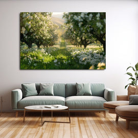 Tableau Pommier en Fleurs, art mural décoration nature