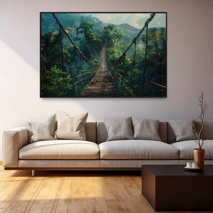 Tableau Pont Suspendu Jungle