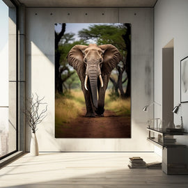 Tableau Poster Éléphant, art mural décoration nature