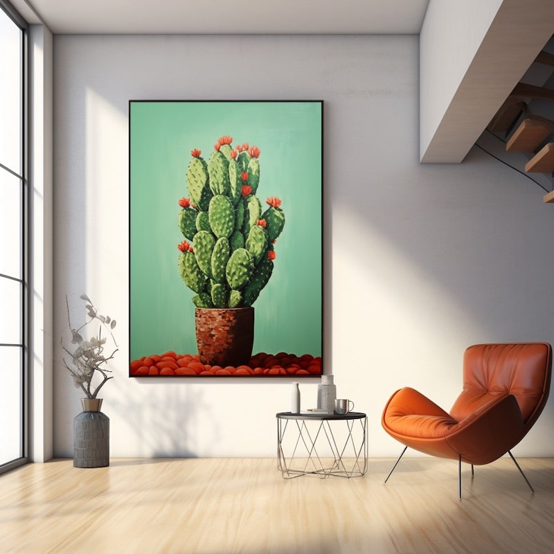 Tableau Pot Cactus