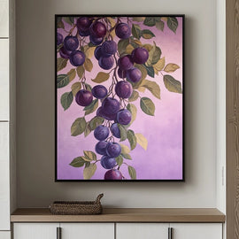 Tableau Prune, art mural décoration nature