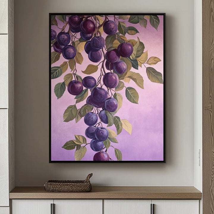 Tableau Prune, art mural décoration nature