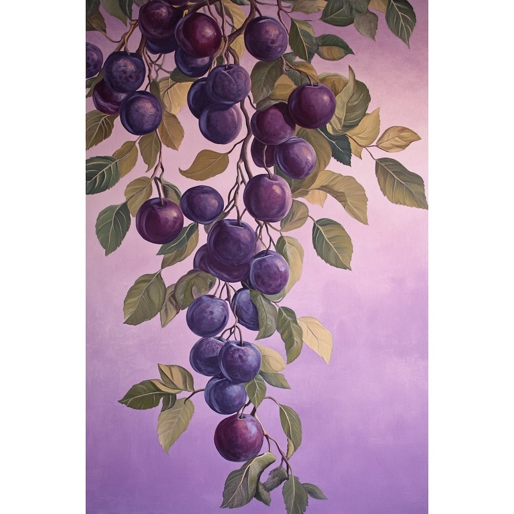 Tableau Prune, art mural décoration nature