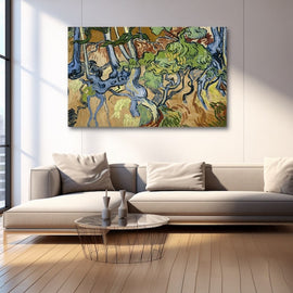 Tableau Racines D'Arbres Van Gogh, art mural décoration nature