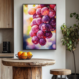 Tableau Raisin, art mural décoration nature