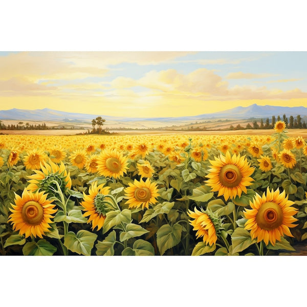 Tableau Réaliste Tournesols