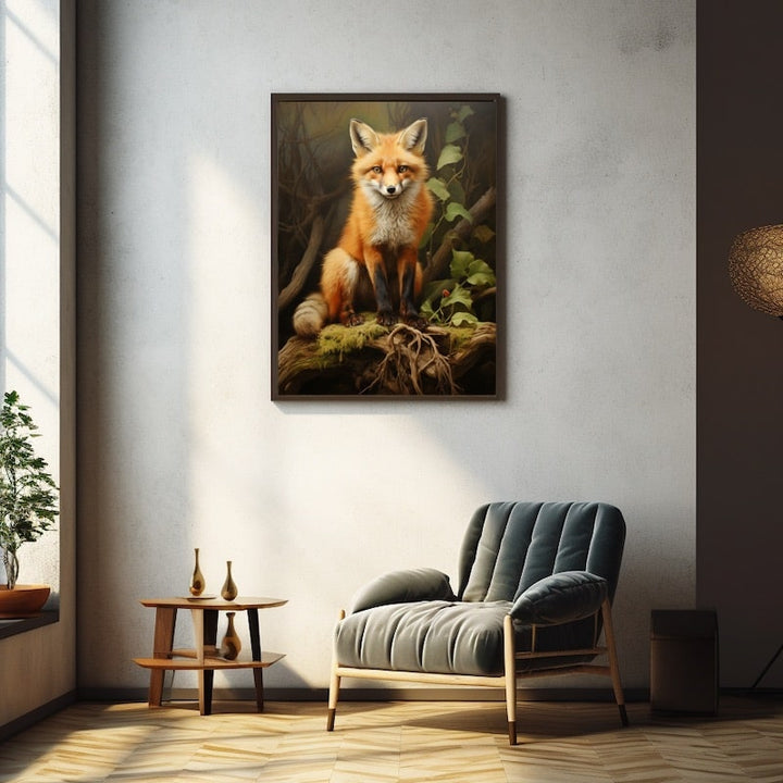 Tableau Renard Représentation, art mural décoration nature