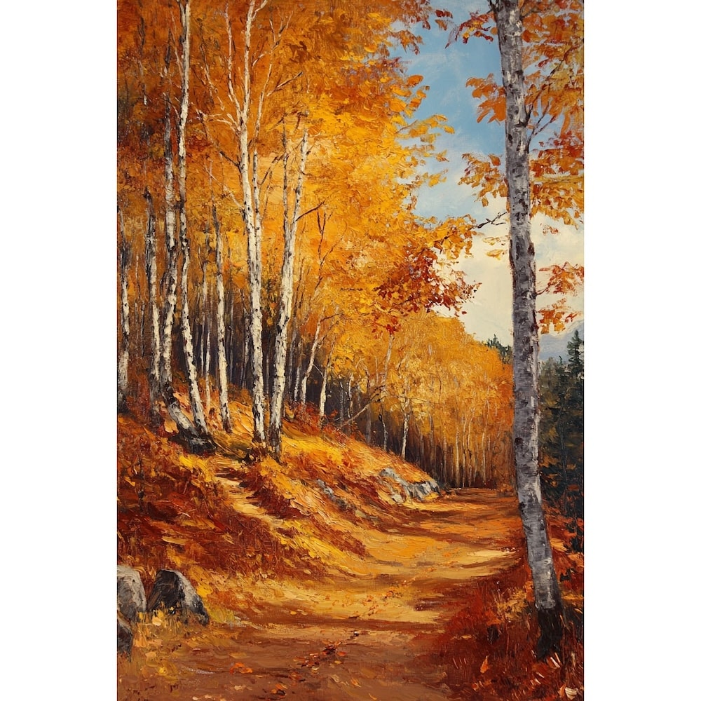 Tableau Représentant l'Automne, art mural décoration nature