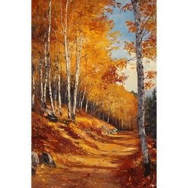 Tableau Représentant l'Automne, art mural décoration nature