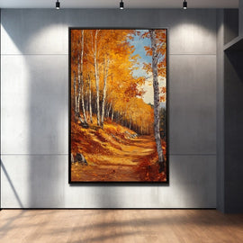Tableau Représentant l'Automne, art mural décoration nature