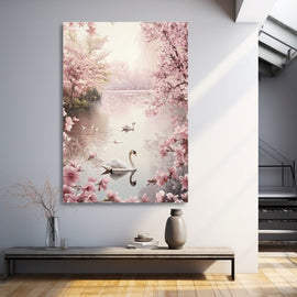 Tableau Romantique Lac, art mural décoration nature