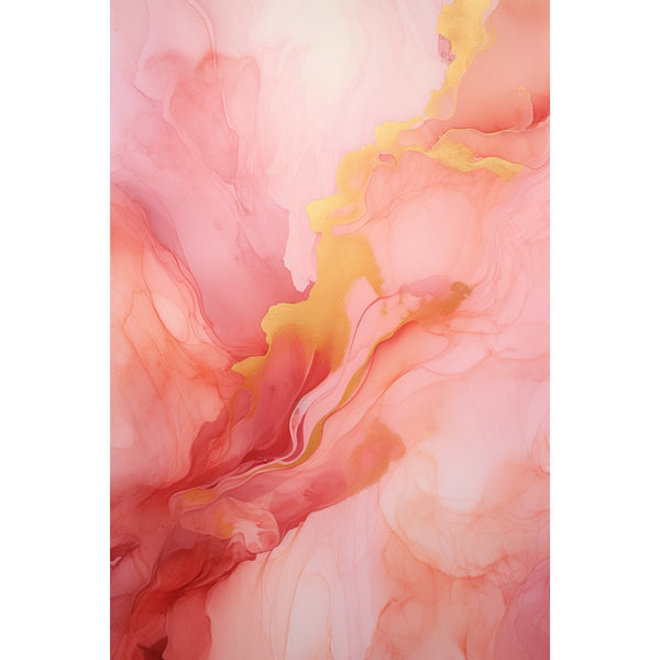 Tableau Abstrait Rose, art mural décoration nature