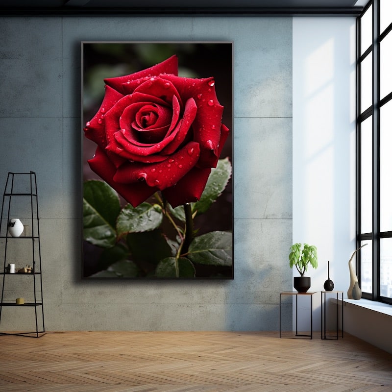 Tableau Rose Fleur