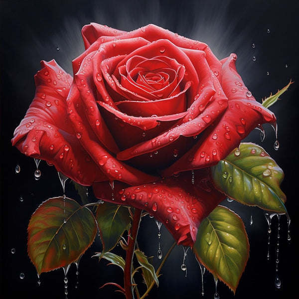 Tableau Mural Rose, art mural décoration nature