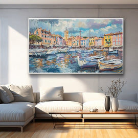Tableau Sanary sur Mer, art mural décoration nature