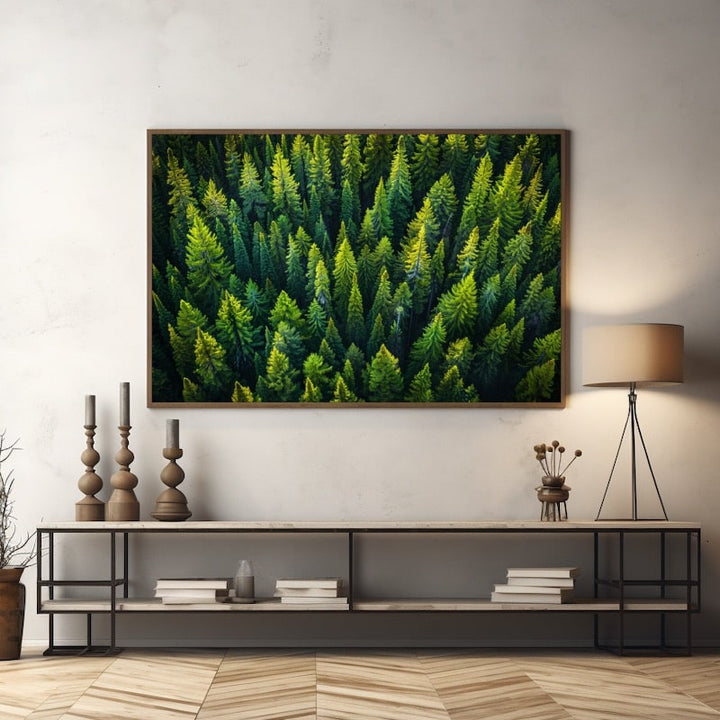 Tableau Sapin, art mural décoration nature