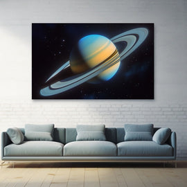 Tableau Saturne, art mural décoration nature