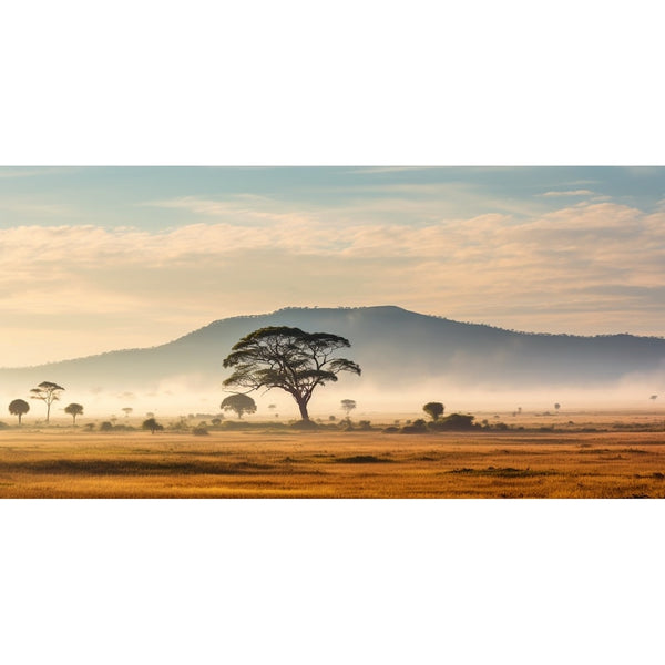 Tableau Grand Format Savane, art mural décoration nature, vue 2
